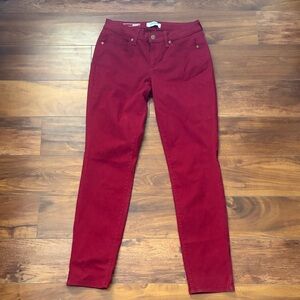 Sonoma Supersoft Stretch Maroon Skinny Jeans Size 6 Skinny NWT